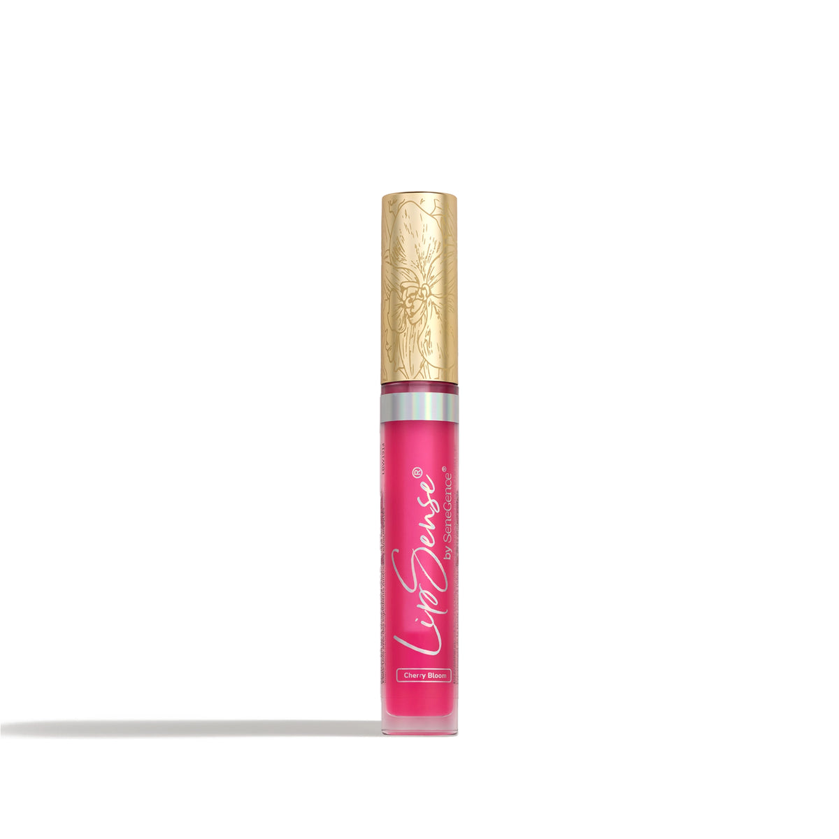 LipSense® pH Glossy Tint by SeneGence: A pink glossy-tint tube with a gold cap.