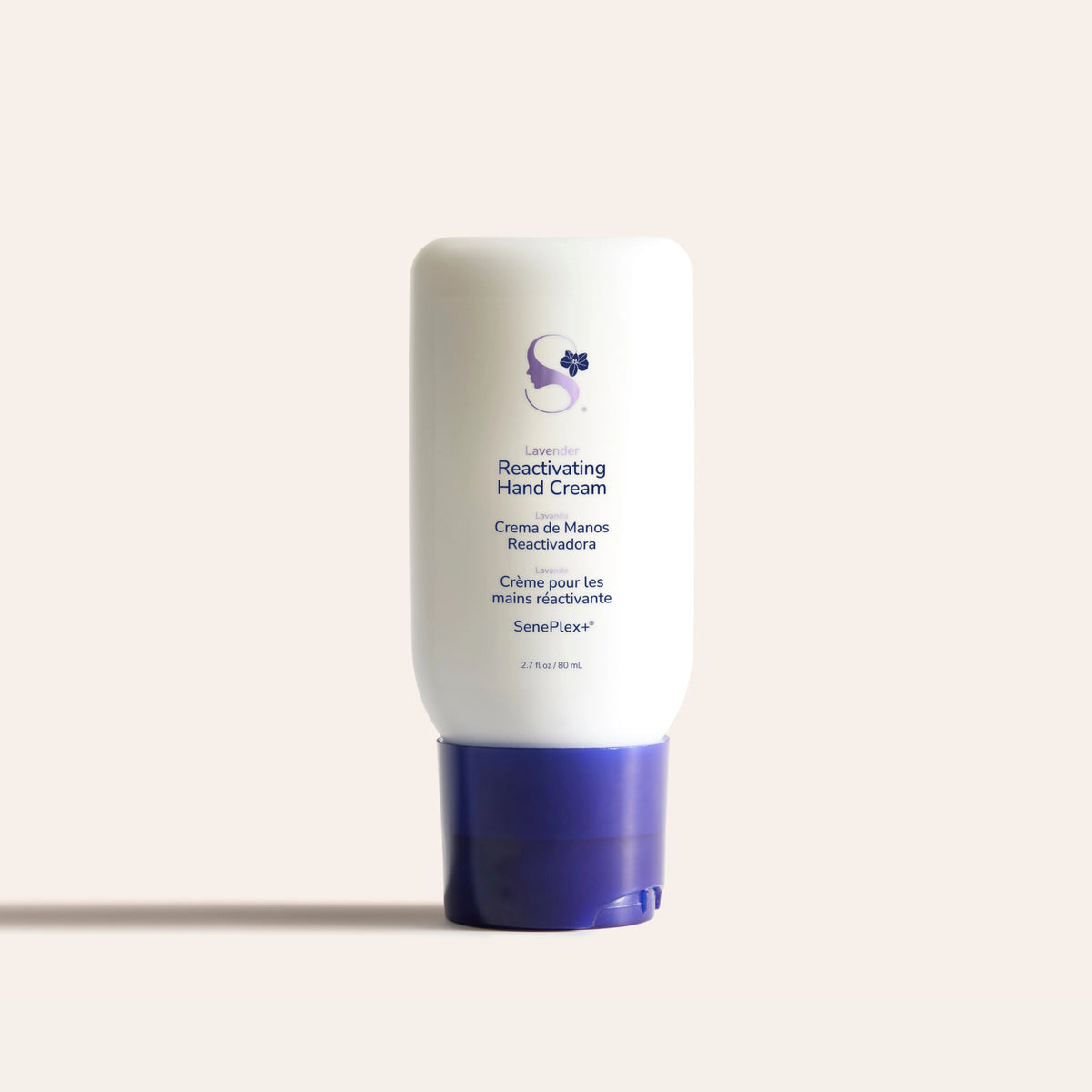 Reactivating Hand Cream by SeneGence: A white hand-cream tube with a blue flip cap.
