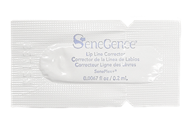 Lip Line Corrector Individual Sample by SeneGence: A white Lip Line Corrector sample sachet.
